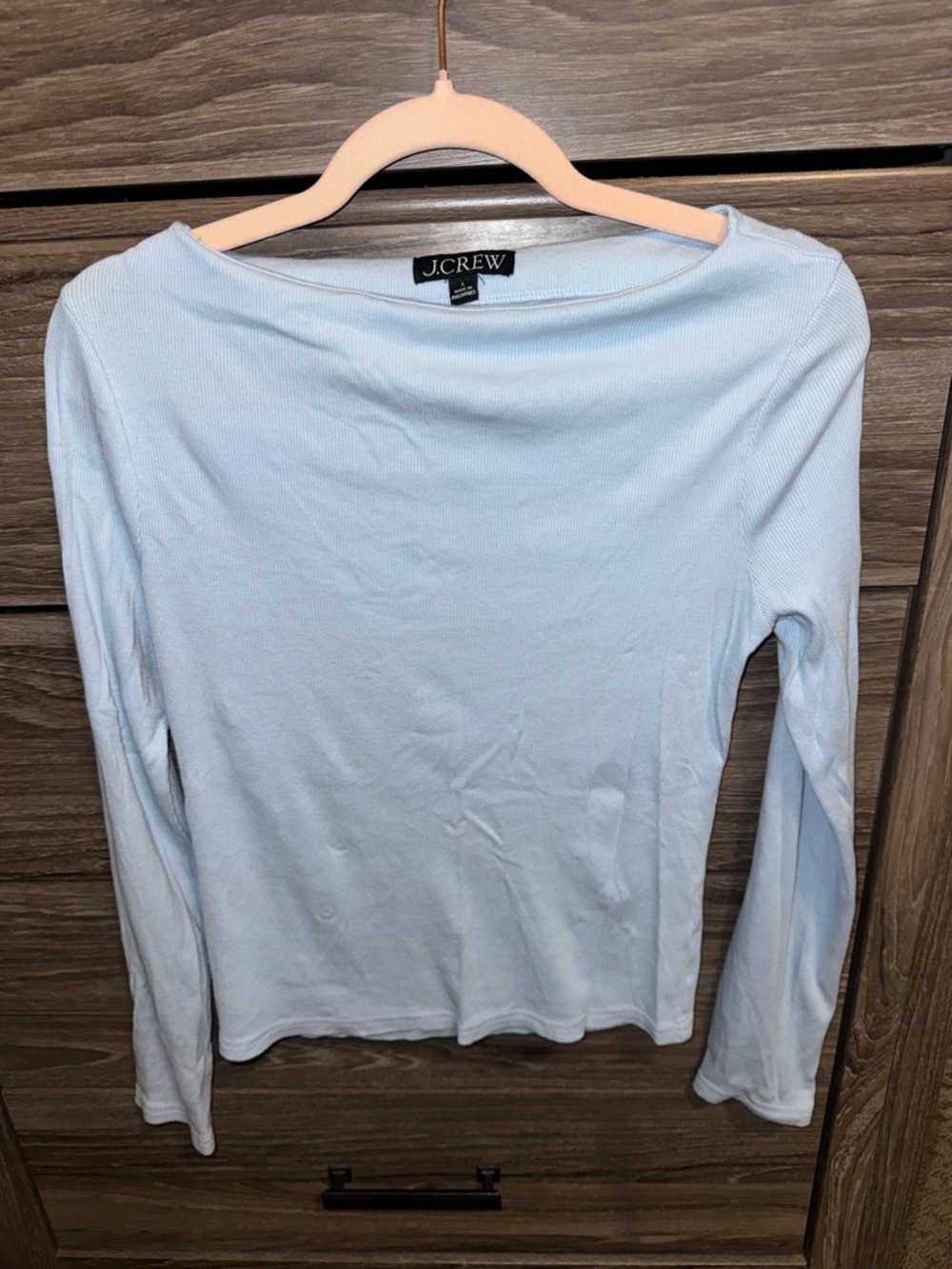 J.Crew Women's Slim Fit Boatneck Ribbed Top